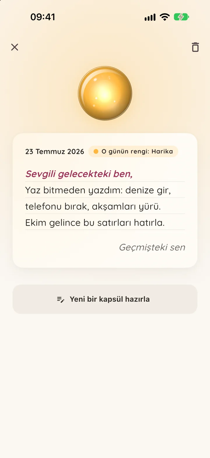 Gelecekteki sana bir mektup