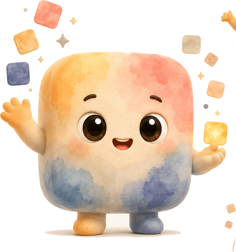 Pix, the Pixmood mascot, waving hello